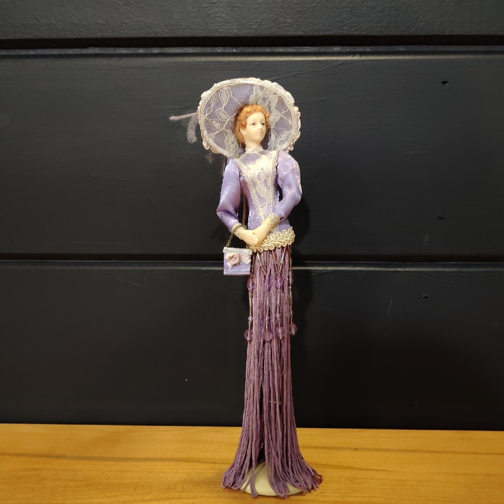 Popular Imprts Putting On The Ritz 11" Elegant Purple Victorian Doll